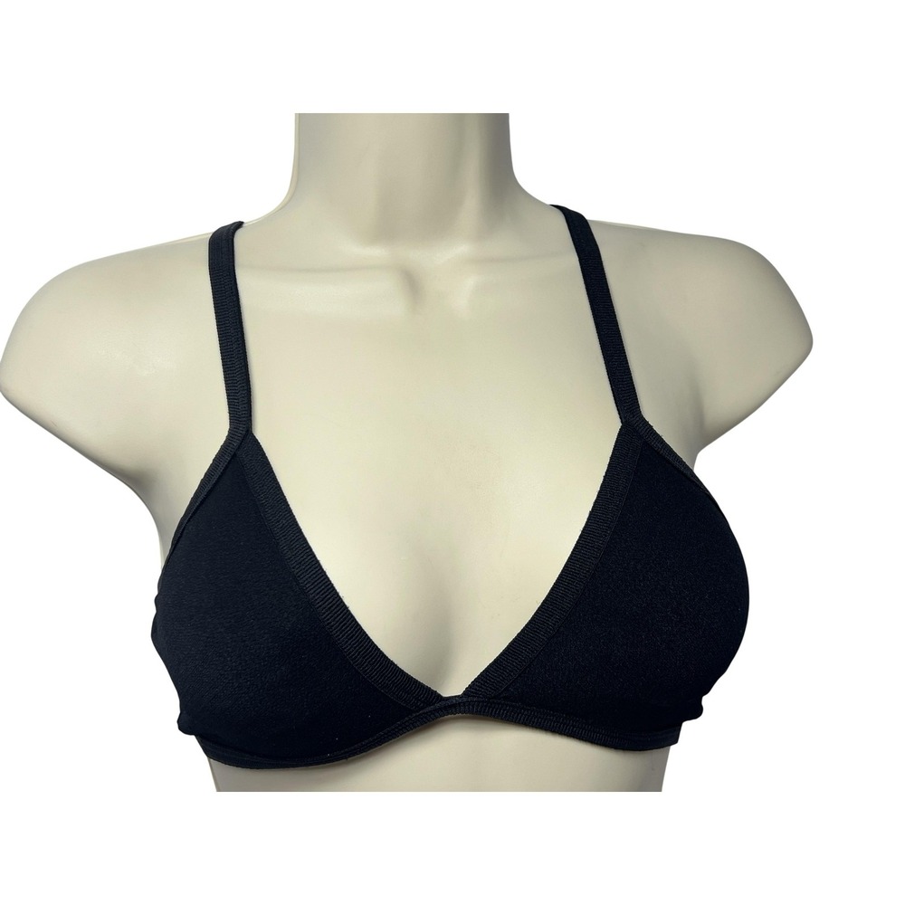 ME To WE Bralette Womens XSβ Black Triangle Unpadded Wireless Strappy Crossback